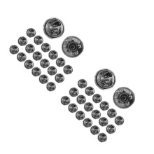 60Sets Black Metal Pin Backs DIY Butterfly Clutch for Lapel Pins