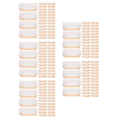 500Pcs Paper and Sushi Serving in White