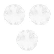 3St Transparante Glazen Aromatherapie Wax Smeltschotel Met Golfrand