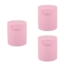 3Pcs Pink Lash Extension Storage Jars Airtight Adhesive Holder Durable