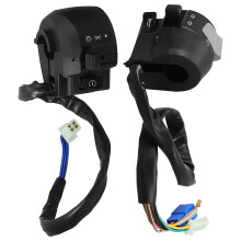 2 Pcs Motorcycle Accessories 7.60x6.20x5.10cm Black