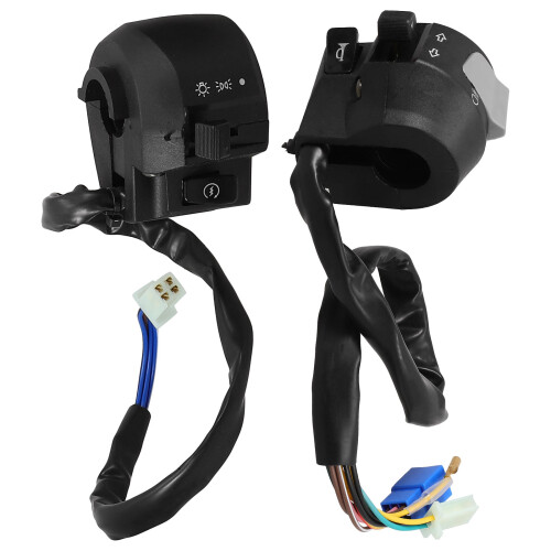 2 Pcs Motorcycle Accessories 7.60x6.20x5.10cm Black