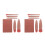 2Sets Coffee Color Makeup Brushes Plastic Synthetic for Travel Use 1