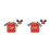 4Pcs Washable Assorted Color Christmas Sweater Hat Covers 1