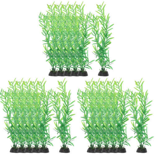 30Pcs Safe Plastic Aquarium Plants Artificial Fish Tank Ornament 1
