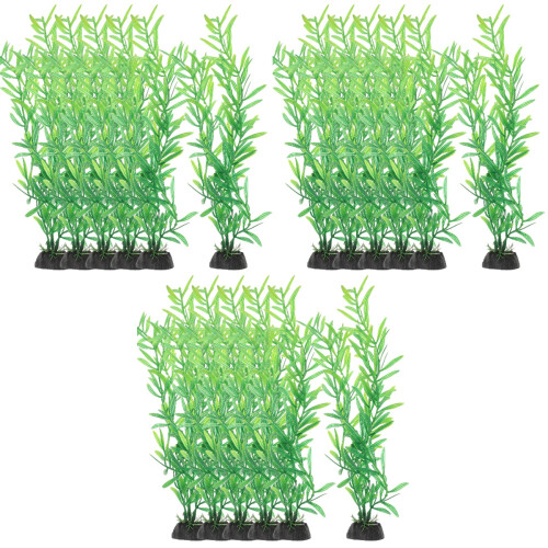 30Pcs Safe Plastic Aquarium Plants Artificial Fish Tank Ornament 2