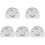 5Pcs Stainless Steel Napkin Holders Silver Retro Kitchen Decor 3