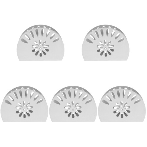 5Pcs Stainless Steel Napkin Holders Silver Retro Kitchen Decor 2