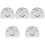 5Pcs Stainless Steel Napkin Holders Silver Retro Kitchen Decor 4