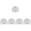 5Pcs Stainless Steel Napkin Holders Silver Retro Kitchen Decor 5