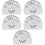 5Pcs Stainless Steel Napkin Holders Silver Retro Kitchen Decor 7