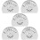 5Pcs Stainless Steel Napkin Holders Silver Retro Kitchen Decor 8