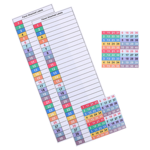 Multi-Color Breaker Panel Label Stickers PVC Waterproof 1