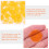 200Pcs ABS Plastic Chips Orange Counting Chips for Board Games 9