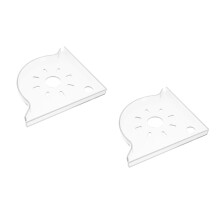2Pcs White ABS Multifunctional Corner Shelf for Aquarium Storage