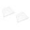 2Pcs White ABS Multifunctional Corner Shelf for Aquarium Storage 1