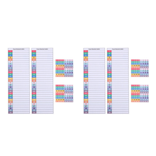 Multi-Color Breaker Panel Label Stickers PVC Waterproof 2