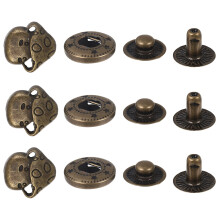 10Sets Decoratieve Koperen Knopen Voor DIY Kleding En Tassen