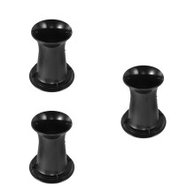 3Pcs DIY Speaker Port Tubes Black ABS for Bass Woofer Cabinets