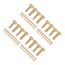 56Pairs Golden Handle Pins Sturdy Stainless Steel Cutlery Rivets