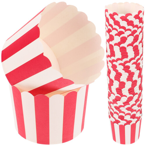 400Pcs Large Red Paper Cupcake Liners for Muffins and Cakes 1