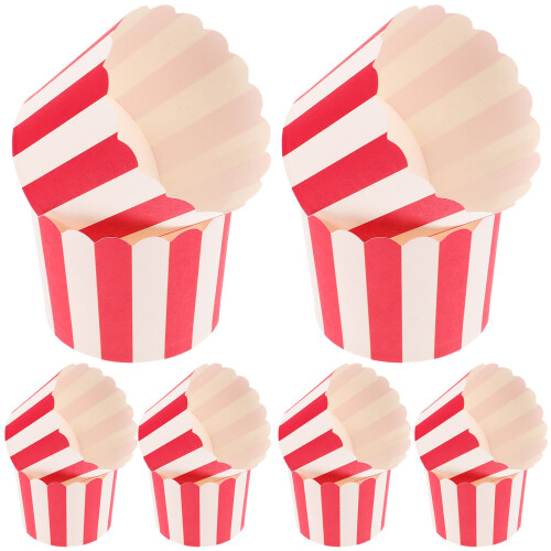 400Pcs Large Red Paper Cupcake Liners for Muffins and Cakes 2