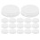 40Pcs Tinplate Mason Jar Covers White Reusable Sealing Lids 9