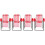 4Pcs Miniature Red Beach Chairs Plastic Cloth Foldable Decoration 4