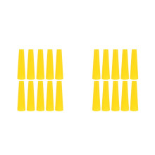 20Pcs PVC Thread Winding Bobbins Yellow for Sewing and Embroidery Use