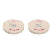 2Pcs Soft Cloth Buffing Wheels for Jewelry Polishing DIY White Fabric