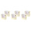 6Pcs Lightweight Golden Hat Storage Container with Window Design 1