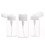 4Pcs White Plastic Dispensing Bottles for Makeup Remover Travel Use 1