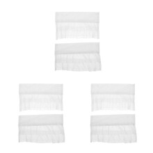 3Pairs Elegant White Faux Sleeve Cuffs Decorative Detachable Wristwear
