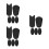 15Pcs Comfortable Silicone Thumb Rest Cushions for Saxophone Black 8