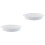 2Pcs White Ceramic Baking Trays Oven-Safe Handle Bakeware 5