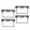 4Pcs Acrylic Water-Resist Socket Boxes Adhesive Home Outlet Covers 1