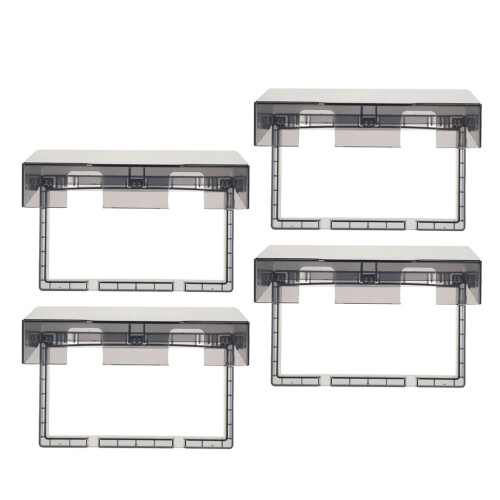 4Pcs Acrylic Water-Resist Socket Boxes Adhesive Home Outlet Covers