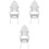 3Pcs Compact White Ironing Board Wall Hanger Home Organizer 5
