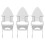3Pcs Compact White Ironing Board Wall Hanger Home Organizer 6