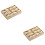 2Pcs Light Yellow Watch Storage Box Durable Multi-Lattice Display Case 5