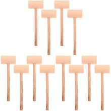 12Pcs Solid Wood Judge Gavels Comfortable Grip Auction Lawyer Hammer