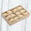 2Pcs Light Yellow Watch Storage Box Durable Multi-Lattice Display Case 7