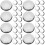 40Pcs Stainless Steel Sink Stoppers Kitchen Drain Plugs Silver Durable 6