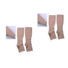 2Pcs Breathable Women Leg Sleeves Light Brown Anti-Slip Sun Block