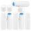 6Pcs Leakproof Plastic Sponge Applicator Bottles White for Home Use 7