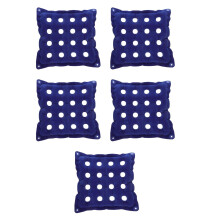 5Pcs Blue Inflatable PVC Sitting Cushions for Office Car Airplane