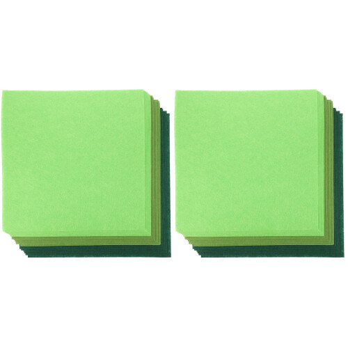36Pcs Polyester Green Felt Sheets for DIY Sewing and Craft Patchwork 2