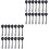 200Pcs Mini Black Dessert and Use 4