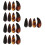 5Sets Assorted Color Celluloid Finger Picks for Guzheng Guitar Durable 11