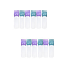 12Pcs Root Comb Applicator Bottle for Hair Dye Assorted Colors Plastic